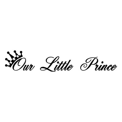 

Gobestart Our Little Prince Removable Art Vinyl Mural Home Room Decor Wall Stickers