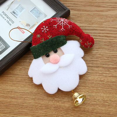 

Toponeto Christmas Tree Hanging Bear Santa Bells Decor Xmas Party Ornament Decor