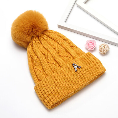 

Tailored Fashion Womens Winter Collar Plus Wild Thick knit Warm Hat