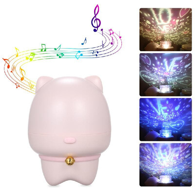 

LEDs Projector Night Light BT Speaker 360 Degree Rotation Star Sleeping Projection Lamp Brightness Adjustment Built-in 1200mAh Rec