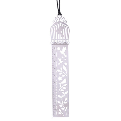 

DIY Hollow Metal Bookmark Ruler For Kids Student Gift School Supplies