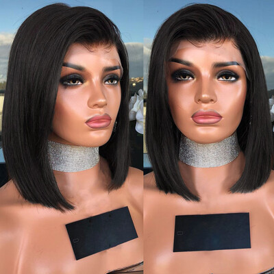 

〖Follure〗Brazilian Less Lace Front Full Wig Bob Wave Brown Natural Looking Women Wigs