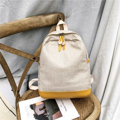 

Schoolbag womens Korean original sink ulzzang high school college students canvas old simple double shoulder bag