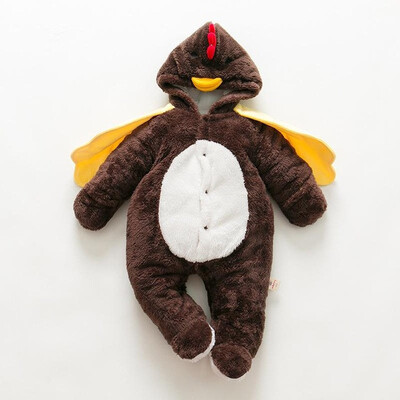 

Cute Toddler Baby Kids Boys Girls Clothes Warm Romper Outfits Childrens Chick Shaped plush Costume
