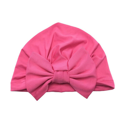 

Headwrap Solid Color Kids Baby Turban Ball Knot Newborn Beanie Hat Winter Cap
