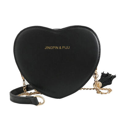 

Heart Shape Girls Sweet Shoulder Handbags Women Leather Chain Crossbody Bag