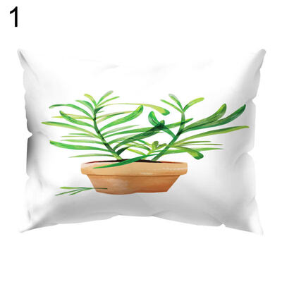 

Fresh Bonsai Plant Square Throw Pillow Case Cushion Cover Sofa Bedding Articles