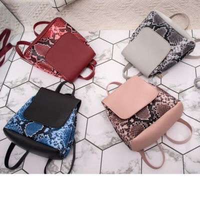 

Women Girl PU Leather Shoulder Bag School Backpack Travel Rucksack Purse Fashion