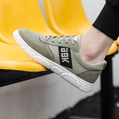 

2019 summer new Korean fashion trend mens shoes breathable white shoes male students canvas shoes male tide shoes