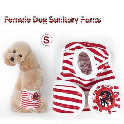

Female Pet Dog Physiological Sanitary Pants Washable Hygiene Diaper Menstruation Underwear for Female Dogs