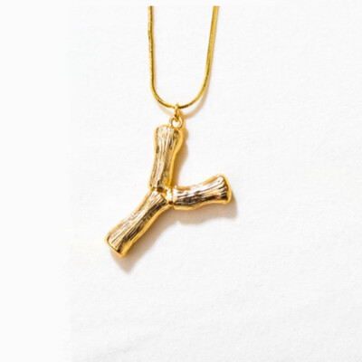 

Gold Letter A-Z Pendant Chain Necklace Fashion