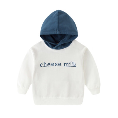 

Spring Autumn Casual Fashion Baby Letter Embroidery Long Sleeve Hoodie Kids Hooded Sweatshirt