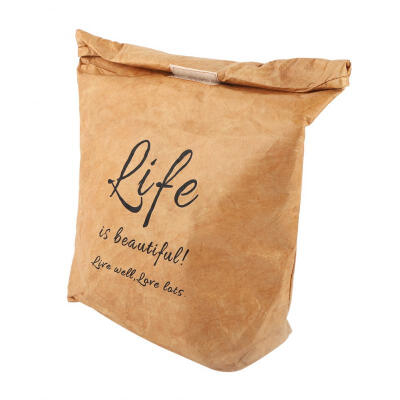 

Greensen Kraft Paper Lunch Bag Environmentally Friendly Dupont Paper Aluminum Film Lunch Box Bag