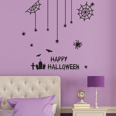 

〖Follure〗Happy Halloween Pumpkin Bone Wall Sticker Window Home Decoration Decal Decor