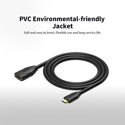 

VENTION Mini HD Cable Mini Male to Female 1080P HD Converter Cable Extension Cable for Tablet PC 1m