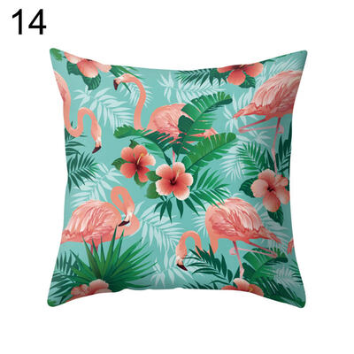 

Flamingo Print Soft Pillow Case Waist Throw Cushion Cover Office Home Decor