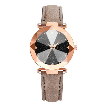 

New ladies PU watch net red star watch casual business belt quartz watch
