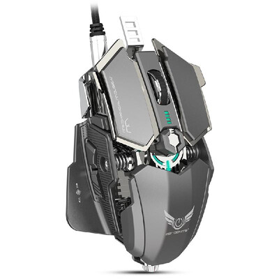 

Zerodate LD-MS500 Professional Mechanical Gaming Mouse Ergonomic Game Mice Adjustable 4000DPI RGB Breathing LightBlack