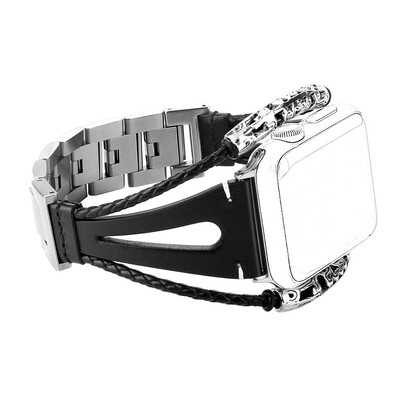 

〖Follure〗Replacement Leather Wristband Band Strap Bracelet For Apple Watch Series 4 40mm