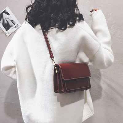 

Ins super fire retro bag Messenger bag female 2019 new Korean version of the wild fashion ocean shoulder small square bag