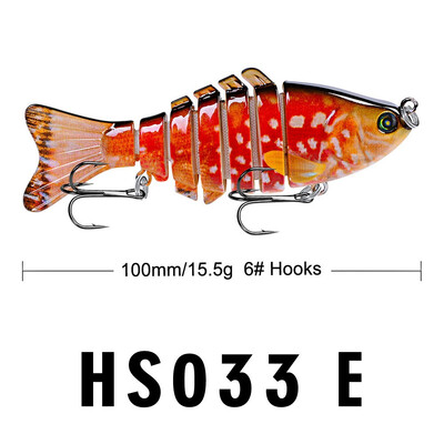 

VISSEN 1PCS 10cm 1561g Fishing Bait Fake Lures Artificial Multi-section Fishes Flexible Baiting Lure Fishing Trolling Wobblers