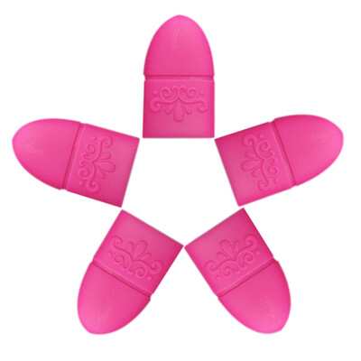 

Toponeto 5pcs UV Gel Polish Remover Wrap Silicone Cap Clip Manicure Cleaning Varnish