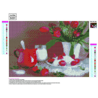 

DIY Crystal All-matdecorationch Handmade Plant Theme Crystal Paintings Household Decoration