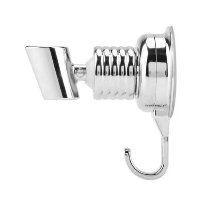 

Greensen Strong Suction Cup Adjustable Shower Head Holder with Towel Hook Bathroom Wall-Mount Bracket