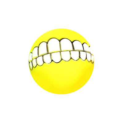 

Tailored Funny Pet Dog Ball Teeth Silicon Toy Chew Sound Dogs Play Game Toys