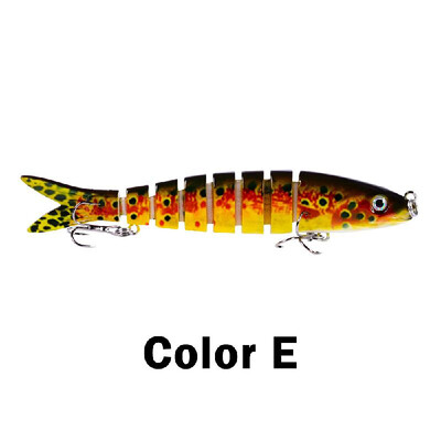 

1328cm 19g Fishing Lure Hard Bait 8 Segments Swimbait Crankbait Artificial Fishing Lure Bait with Treble Hooks