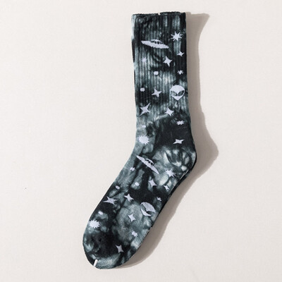 

Men Women Skate Socks Sock Planet Funny Cycling Running Hiking Tie Dye Socks