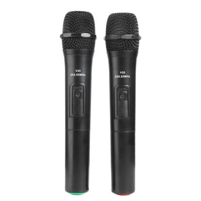 

2pcs Smart Wireless Microphones Handheld Mic with USB Receiver for Karaoke