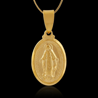 

Virgin Mary Pendant for WomenGirlsSilverGold Color Our Lady Jewelry Without Chain