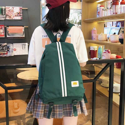 

Schoolbag female Korean Harajuku ulzzang college student backpack high school simple ancient sense Joker ins wind backpack