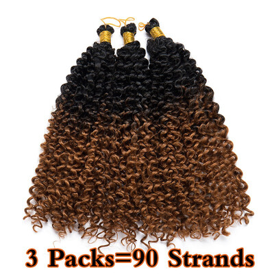 

3 Packs Afro MarleyBob Crochet Hair Marlibob Crochet Extension Kinky Curly Kinky Bundle Ombre Braidng Hair Extensions