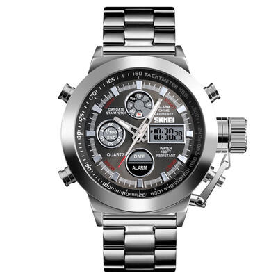 

SKMEI 1515 Luxury Male Digital Quartz Watch Waterproof Sport Wristwatch Fashionable Business Watch