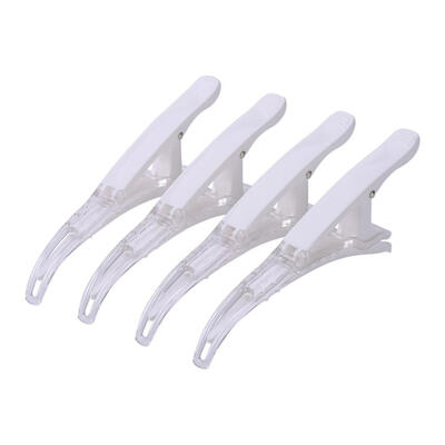 

4pcs Plastic Elastic Hair Clips Antislip Crocodile Hairpin Hairdressing Kit