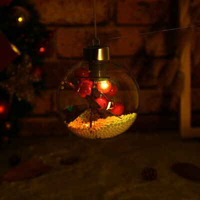 

〖Follure〗Christmas Tree Pendant Hanging Home Ornament Christmas Decoration Ball Light