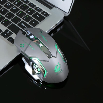 

Free Wolf Wireless Gaming Mouse 2400DPI 7 Breathing Lights Adjustable DPI Mice with 24G&10m33ft Long Transmission Noiseless