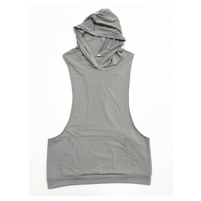 

Mens Muscle Hoodie Tank Top Bodybuilding Gym Workout Sleeveless Vest T-shirt