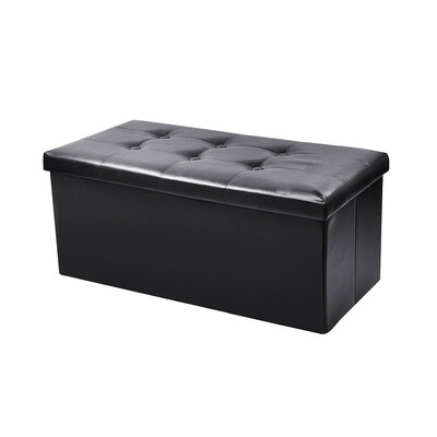 

Siaonvr Faux Leather Folding Storage Ottoman Bench Foot Rest Stool