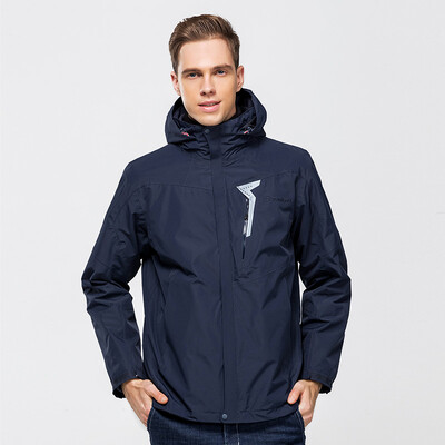 

Pathfinder TOREAD Jacket three-in-one outdoor men&women couple fleece two-piece waterproof warm jacket winter clothes KAWG91103 Tibetan blue male M