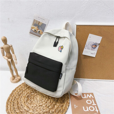 

Ins style schoolbag female Korean version of high school backpack college students feel old girl little fresh Japanese school doub
