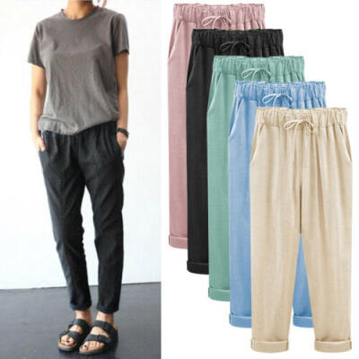 

6XL Womens Boho Baggy Harem Pants Hippie Wide Leg Yoga Casual Long Trousers