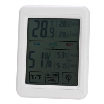 

Greensen Multifunction Digital Thermometer Hygrometer Indoor Temperature Gauge Touchscreen Backlight