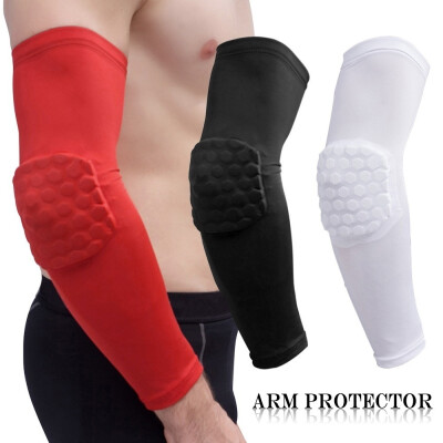 

Anti-Collision Non-Slip Compression Elbow Pads Honeycomb Sponge Protector Armband Sport Safety Arm Sl