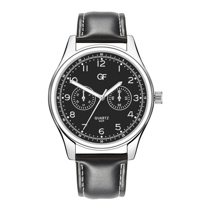 

Gobestart Hot Man Leather Watch Whatever Late Anyway Letter Watches New Pointer glow