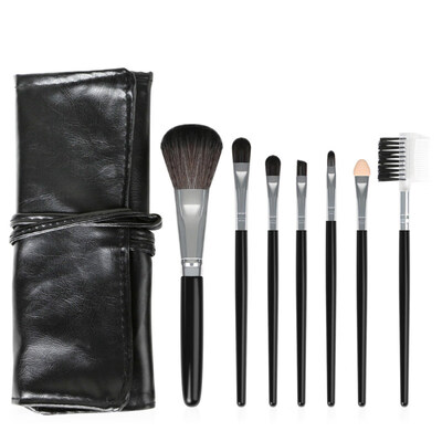 

7Pcs Foundation Eyeshadow Eyeliner Makeup Brushes Set Cosmetic Tool with Bag