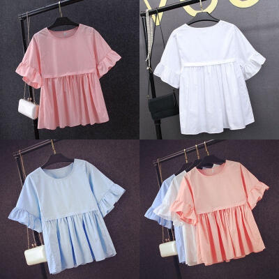 

Fashion Women Ladies Tops Tee Short Sleeve Shirt Casual Blouse Loose T-shirt