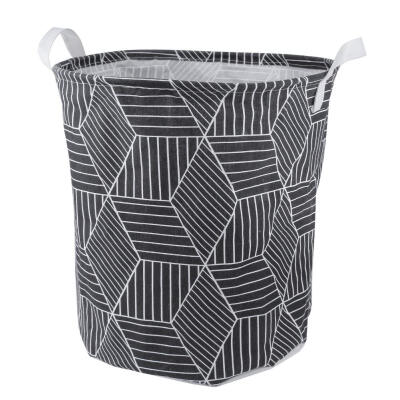 

Waterproof Folding Cartoon Canvas Laundry Hamper Clothes Toy Storage Basket